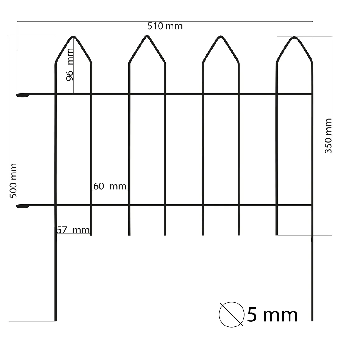 dekoracyjny-mini-plotek-metalowy-51x35-cm-ochronny-plotek-rabatowy-stan-nowy
