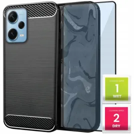 etui-do-xiaomi-redmi-note-12-pro-plus-czarne-karbon-pancerne-szklo-9h