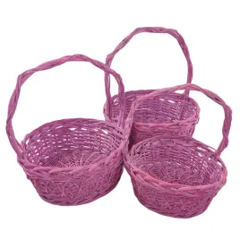 komplet-3-koszy-wiklinowych-rozowy