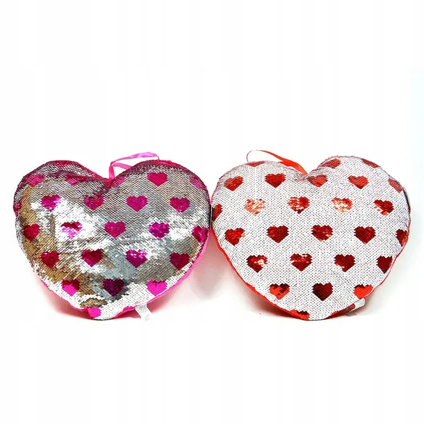 poduszka-serce-cekinowe-30cm-mix-stan-opakowania-oryginalne