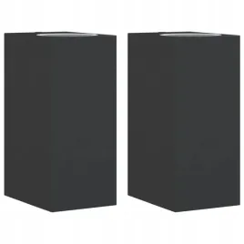 kinkiety-zewnetrzne-2-szt-czarne-odlewane-aluminium