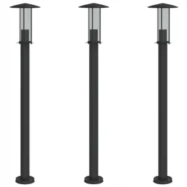 lampy-ogrodowe-na-slupku-3-szt-czarne-100-cm-stal