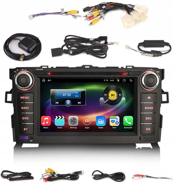 NAWIGACJA 2DIN ANDROID TOYOTA AURIS COROLLA ALTIS 4/64 GB DSP CARPLAY LTE