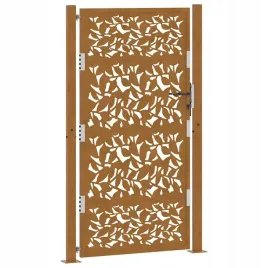 brama-ogrodowa-105x180-cm-stal-nierdzewna-wzor-liscia