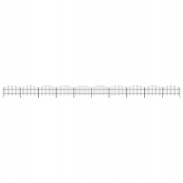 panele-ogrodzeniowe-z-grotami-stal-075-1-x-17-m-czarne