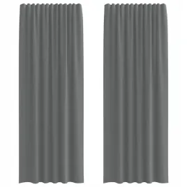 zaslony-woalowe-z-petelkami-2-szt-ciemnoszary-140x260-cm