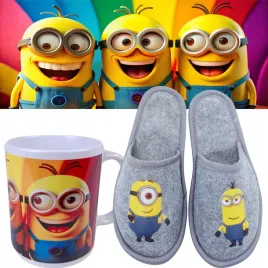 kapcie-dzieciece-minionki-kubek-minionki-zestaw-rozmiary-od-28-do-39