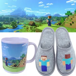 kapcie-dzieciece-minecraft-kubek-minecraft-zestaw-rozmiary-od-28-do-39