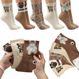 skarpetki-damskie-bawelniane-mieciutkie-skarpety-z-misiem