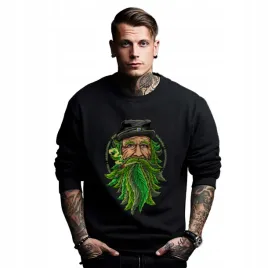 bluza-czarna-meska-nadruk-cannabis-beard-man