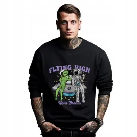 bluza-czarna-meska-nadruk-flying-high-your-brains