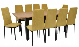 stol-rozkladany-90x160-200cm-dab-artisan-10-krzesel-sztruks-musztardowy