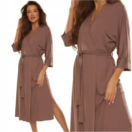 cienki-szlafrok-damski-dlugi-de-lafense-visa-942-mocca-xxl-44