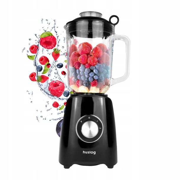 BLENDER KIELICHOWY SMOOTHIE DO KOKTAJLI POJEMNIK 1500W CZARNY