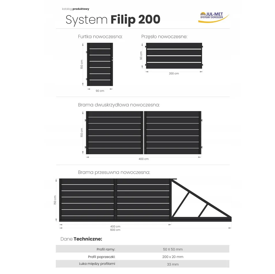 brama-wjazdowa-dwuskrzydlowa-filip-200-ocynk-ral-stan-nowy