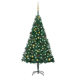 sztuczna-choinka-z-led-i-bombkami-zielona-210-cm