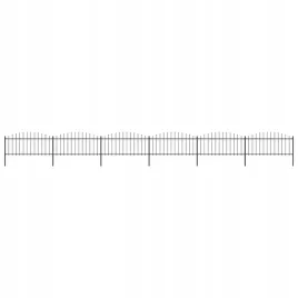 panele-ogrodzeniowe-z-grotami-stal-05-075-x102-m-czarne
