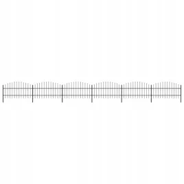 panele-ogrodzeniowe-z-grotami-stal-075-1-x-102-m-czarne