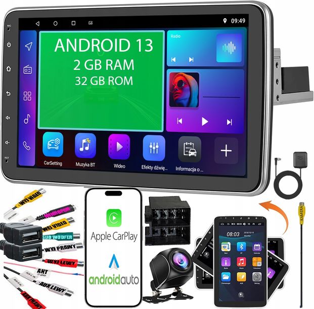RADIO 1 DIN 2 DIN ANDROID RDS 10.1