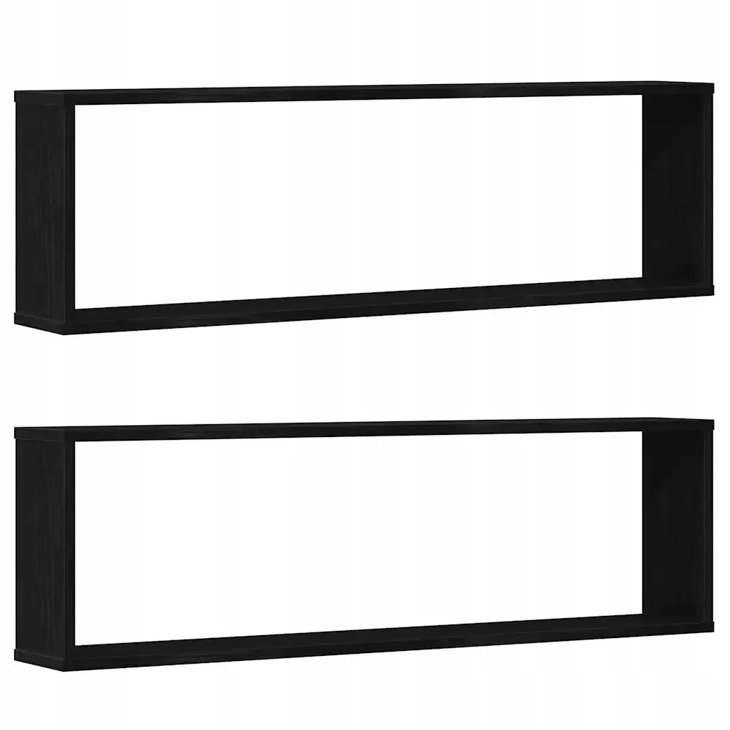 polki-scienne-cube-2-szt-czarny-dab-100x15x30