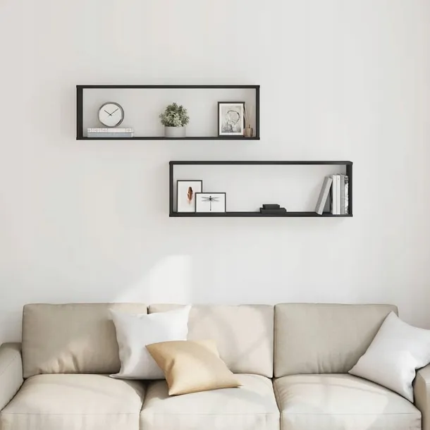 polki-scienne-cube-2-szt-czarny-dab-100x15x30-stan-nowy-glebokosc-mebla-15-cm