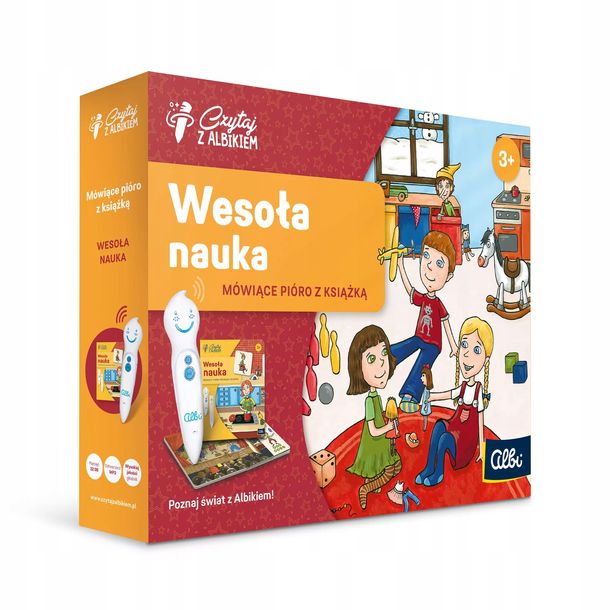 ﻿Zestaw Czytaj Z Albi. Książka Wesoła Nauka + Pióro Albi