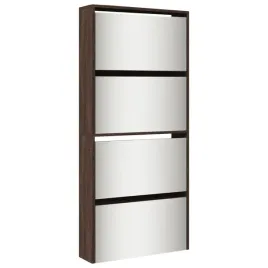 szafka-na-buty-z-lustrem-4-poziomy-brazowy-dab-63x17x134-cm