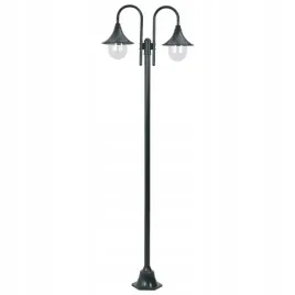 latarnia-ogrodowa-2-punktowa-220-cm-e27-ciemnozielona