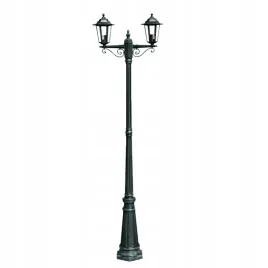 stojaca-lampa-ogrodowa-2-ramienna-215-cm-ciemnozielona-czarna