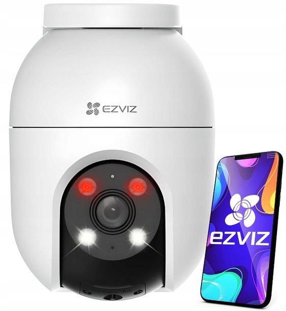 ﻿KAMERA OBROTOWA WiFi EZVIZ C8C Zewnętrzna FHD 360° Dual Light IR + LED