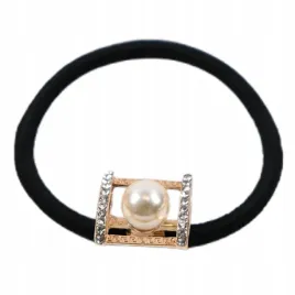 czarna-gumka-do-wlosow-ozdobna-gumeczka-z-perla-dla-kobiet-dzieci