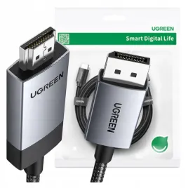 ugreen-kabel-displayport-hdmi-4k-60hz-przewod-1m-szary-do-komputera