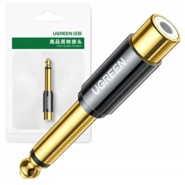 ugreen-adapter-jack-635-mm-na-rca-do-audio-i-wzmacniaczy-zloty-av169-80731