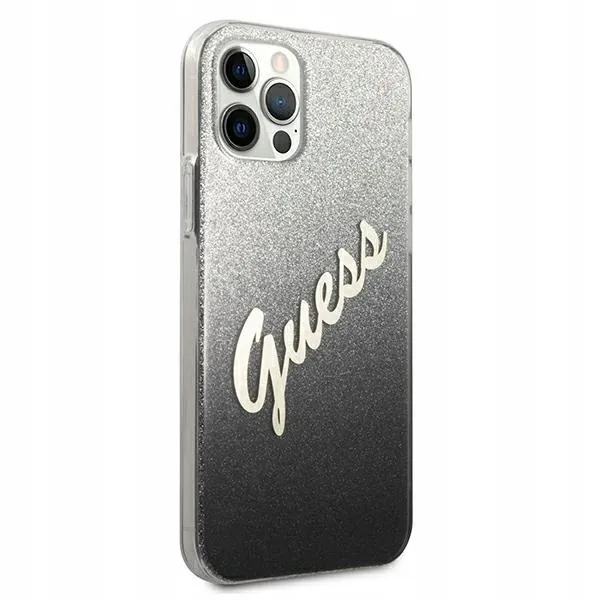 guess-hardcase-glitter-gradient-script-etui-do-iphone-12-12-pro-czarny