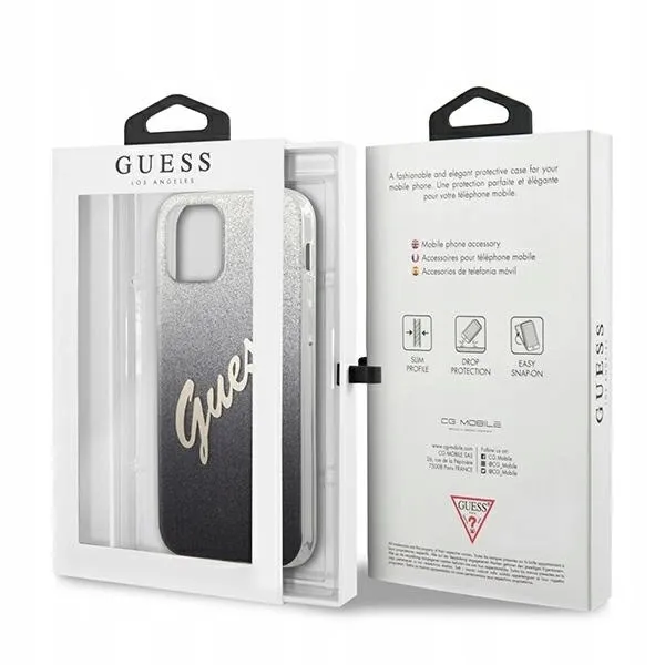 guess-hardcase-glitter-gradient-script-etui-do-iphone-12-12-pro-czarny-rozszerzenie-podstawka
