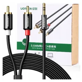 ugreen-kabel-audio-35mm-mini-jack-2rca-15m-czarny-do-tv-wzmacniacza