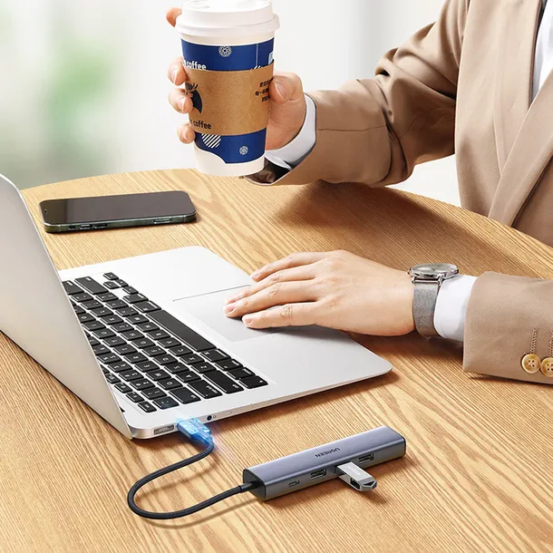 ugreen-adapter-3-usb-eth-usb-typ-c-pd-szary-do-laptopa-komputera-stan-nowy-waga-z-opakowaniem-0-1-kg
