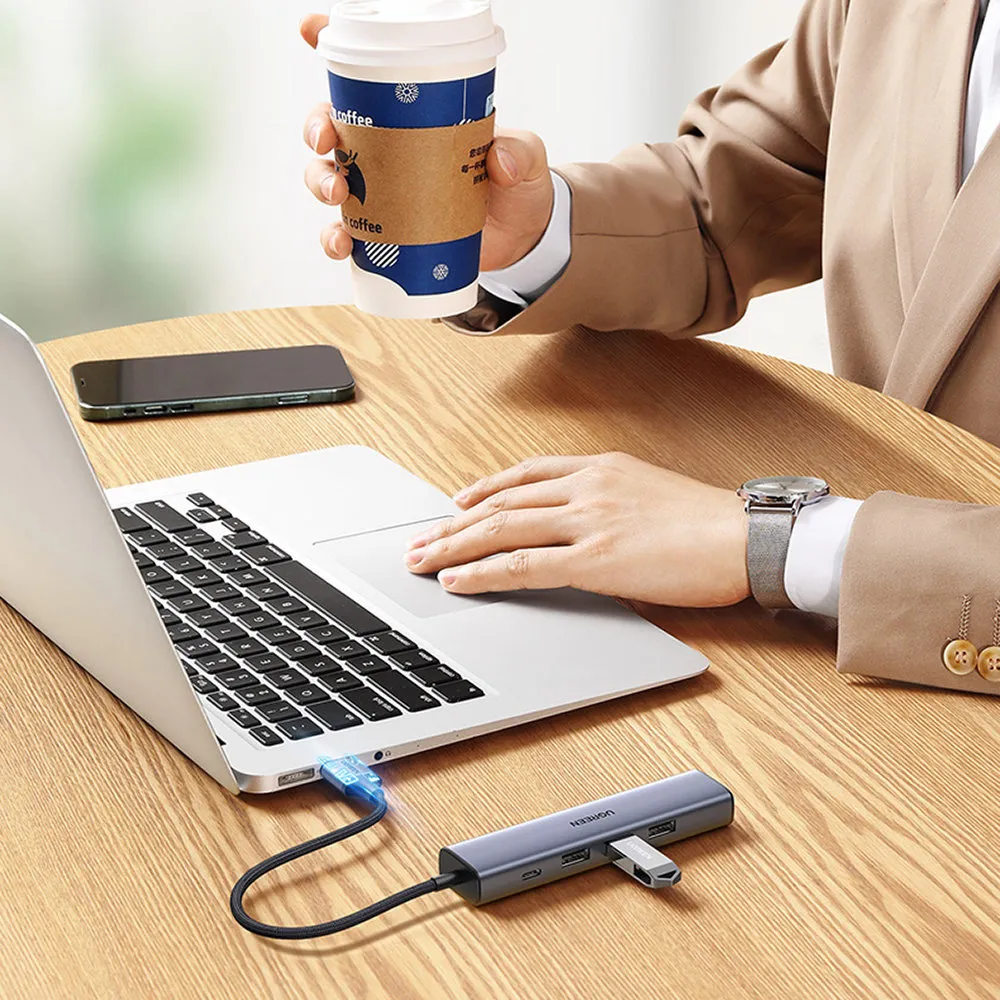 ugreen-adapter-3-usb-eth-usb-typ-c-pd-szary-do-laptopa-komputera