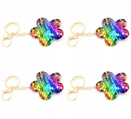 teczowy-kwiatek-brelok-z-cekinami-zawieszka-do-kluczy-prezent-zestaw-4szt