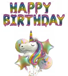 balony-urodzinowe-jednorozec-zestaw-5szt-napis-na-urodziny-kolorowy