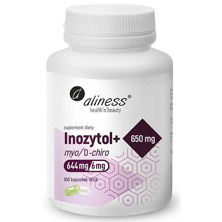 Фото - Вітаміни й мінерали Aliness ﻿ INOZYTOL 650MG 100 KAPSUŁEK VEGE 