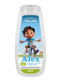 on-line-kids-alex-3w1-szampon-zel-plyn-do-kapieli-apple-400-ml