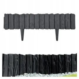 palisada-ogrodowa-wood-812-cm-obrzeze-czarny-plotek-trawnikowy