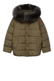 kurtka-damska-mango-botanic-pikowana-zimowa-khaki