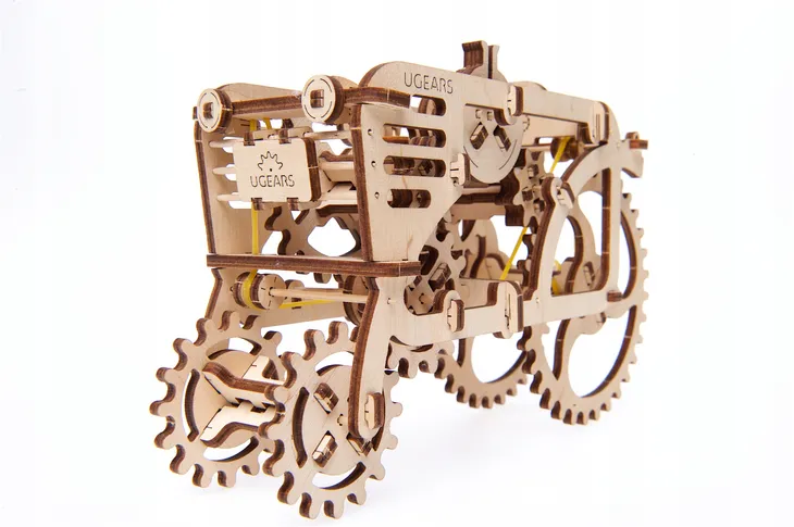 ugears-mechanical-model-puzzle-3d-tractor-traktor-97-pcs-material-drewno