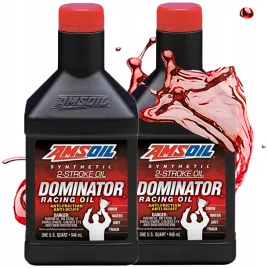 Zdjęcie produktu OLEJ SYNTETYCZNY AMSOIL DOMINATOR SYNTHETIC 2T RACING OIL CHRONI TDR x2