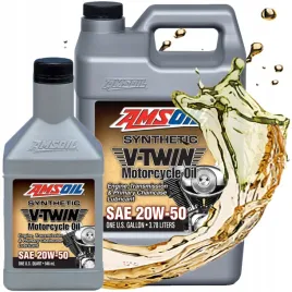 Zdjęcie produktu OLEJ SYNTETYCZNY HARLEY AMSOIL SYNTETIC MOTORCYCLE OILS 20W50 MCV 4,73L