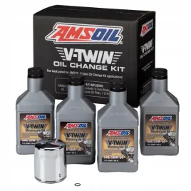 Zdjęcie produktu ZESTAW AMSOIL 20W50 HARLEY FILT CHROMOWANY HDCK