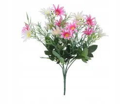 bukiecik-kwiatow-ozdobnych-34cm-rozowo-biale-stroik
