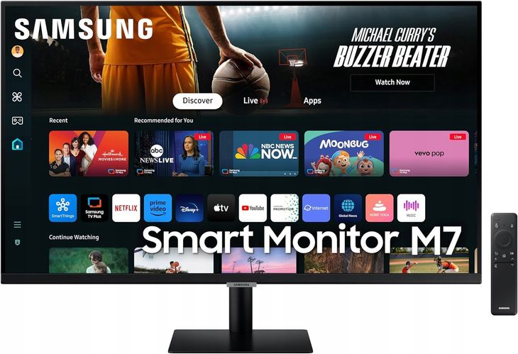 ﻿Samsung M70D LS32DM700UUXXU 32IN UHD Inteligentny monitor z głośnikami